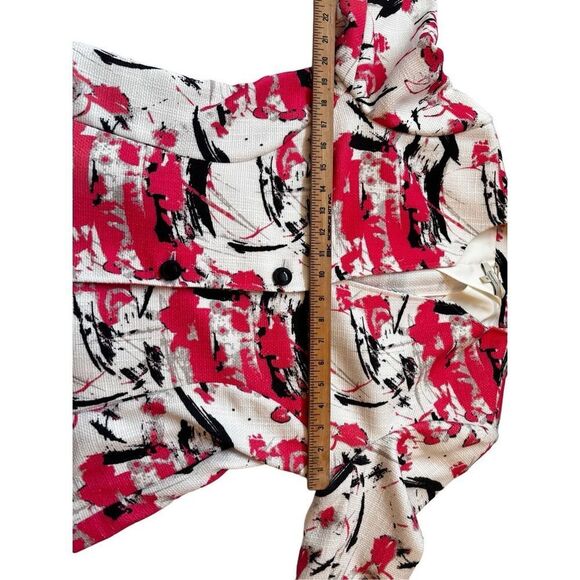 Santorelli Made in Italy Blazer – Size 48  Structured blazer with an abstract pa - Picture 14 of 16
